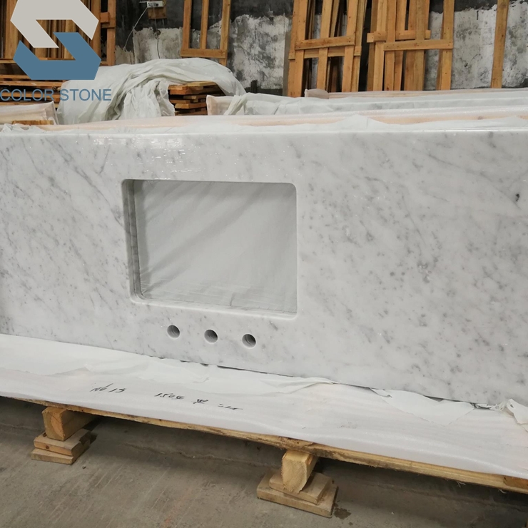 Carrara white vanity tops 